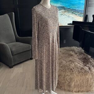 Banana Republic Long Sleeve Animal Print Dress